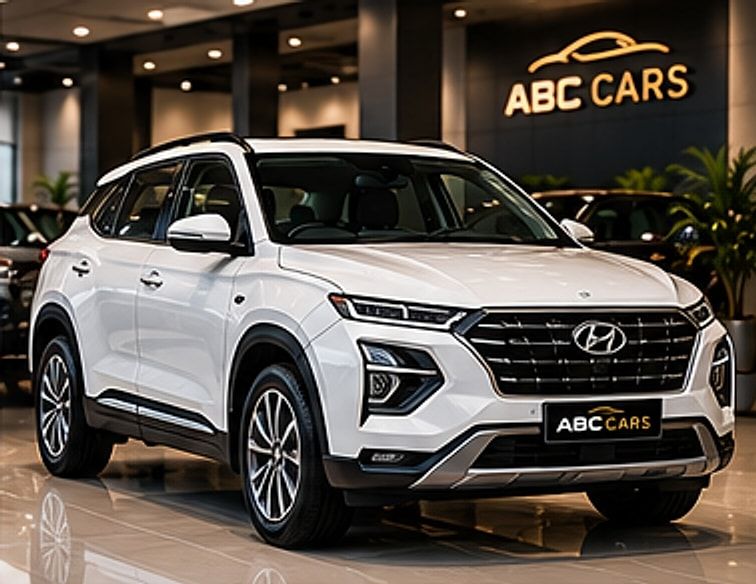 Pre-owned white Hyundai Creta at ABC CARS