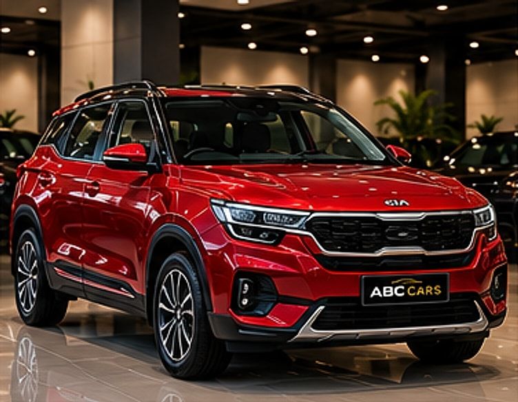 Pre-owned red Kia Seltos at ABC CARS