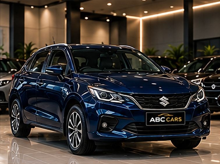 Pre-owned blue Maruti Suzuki Baleno hatchback at ABC CARS